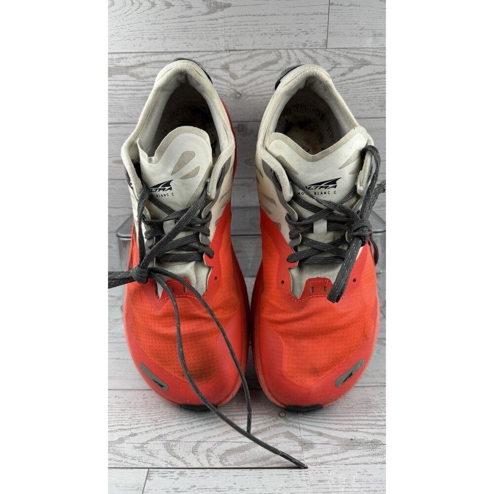 ALTRA Mont Blanc Carbon Mens 9.5 White Coral Trail Running Shoes #635 - Picture 3 of 7